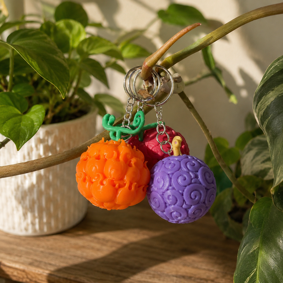 One Piece Devil Fruit - Inspired Keychains