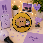 BT 21 Inspired Boba Coasters